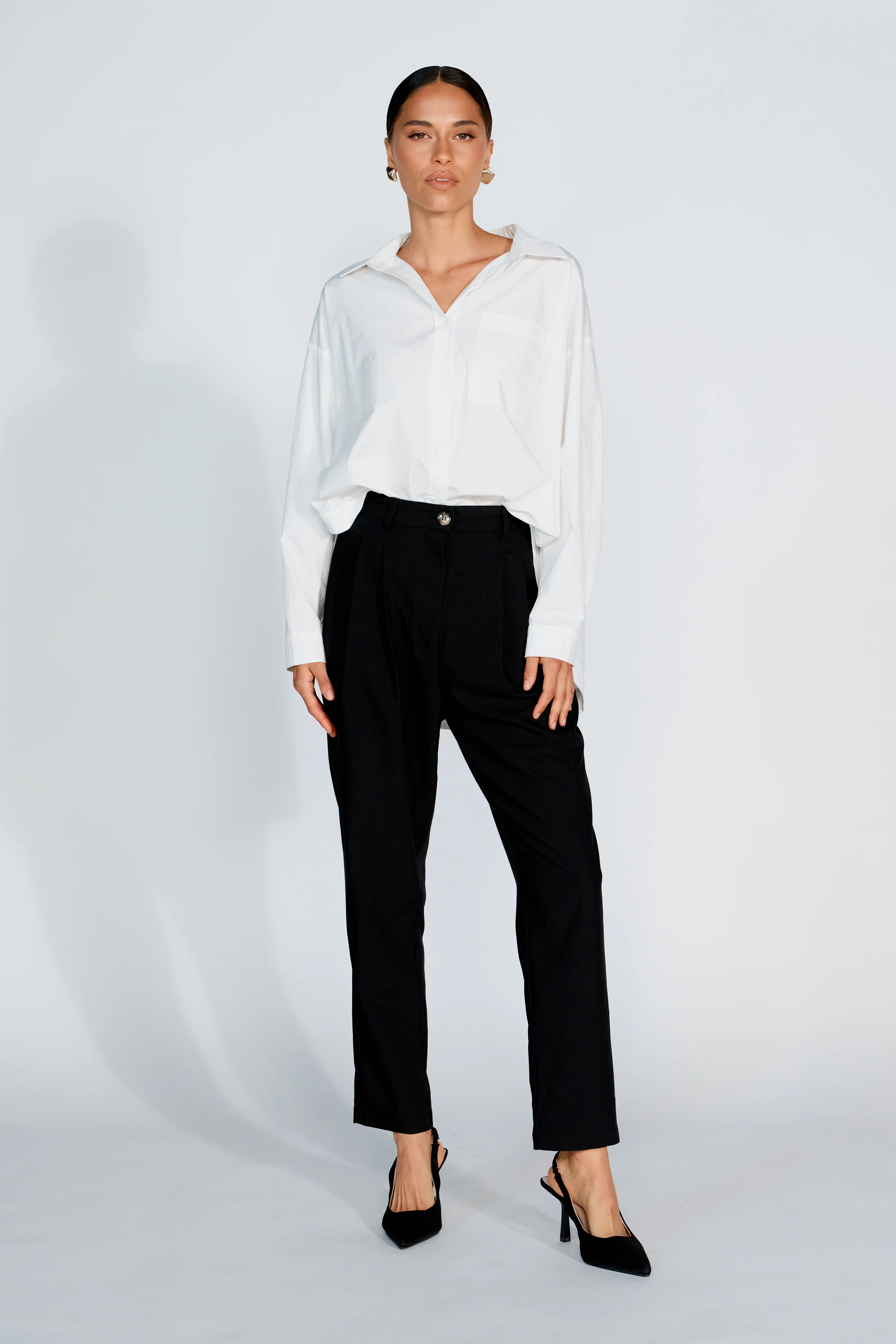 Sadie Adjustable Tailored Trouser - Black - Image 5
