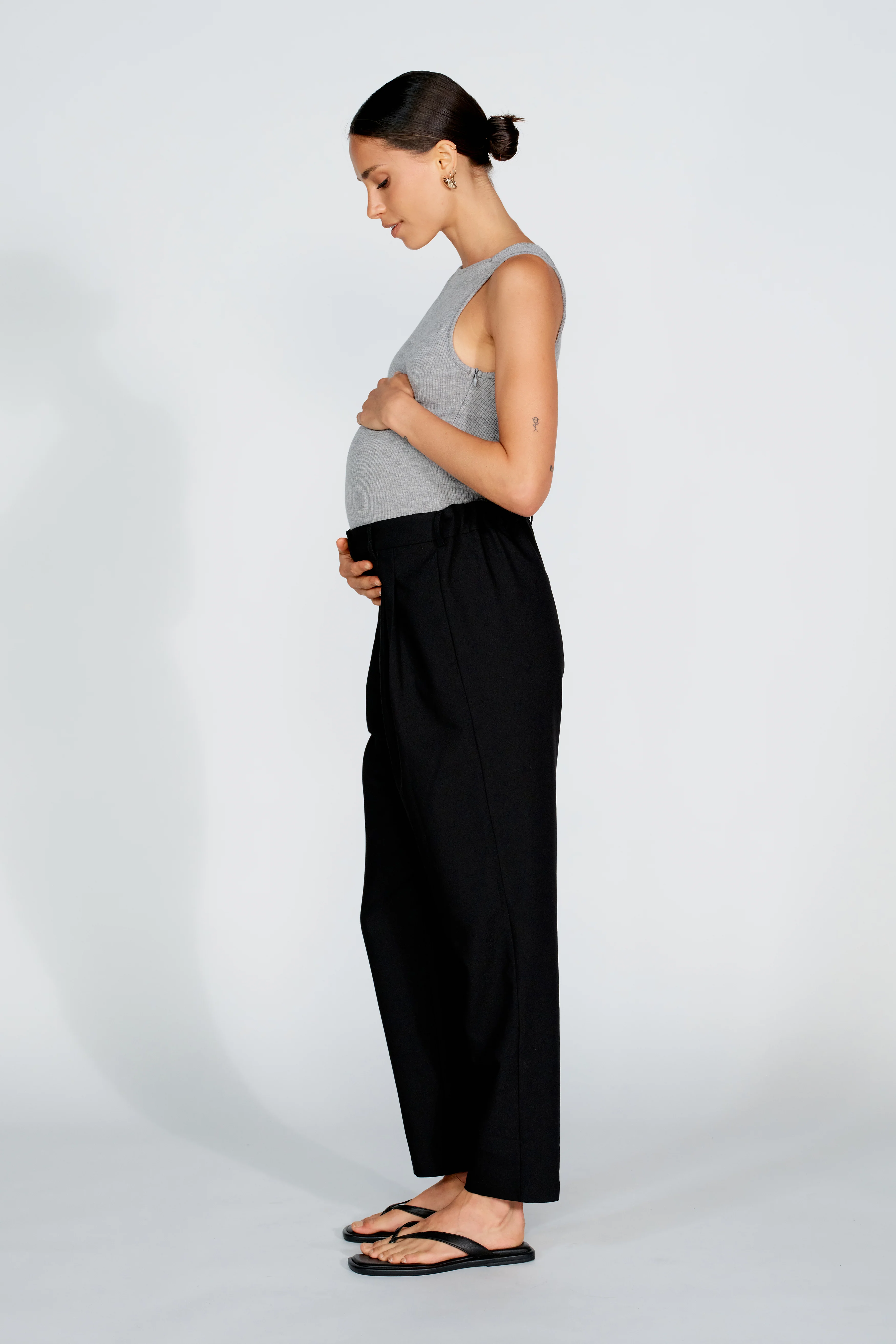 Sadie Adjustable Tailored Trouser - Black - Image 6
