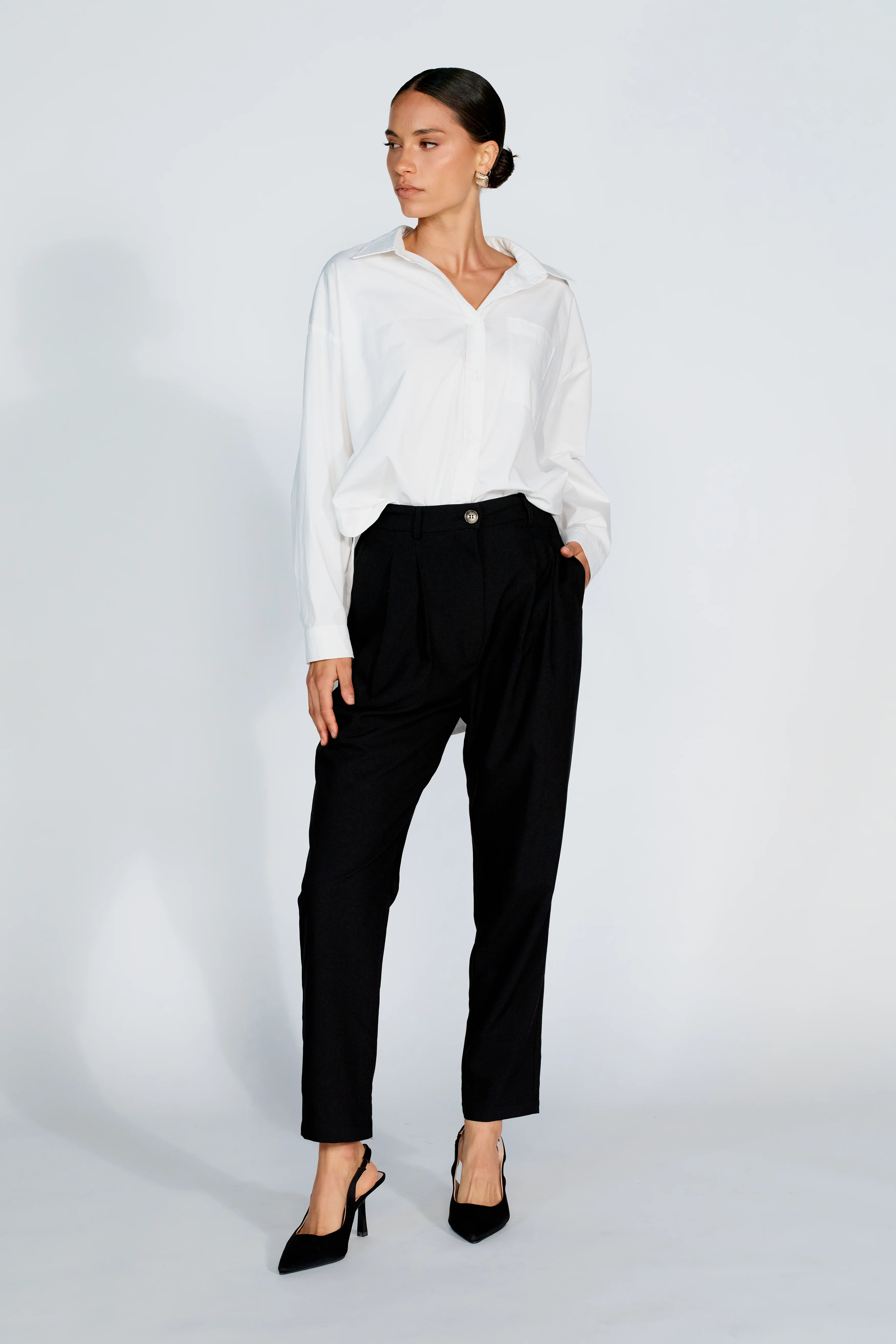Sadie Adjustable Tailored Trouser - Black - Image 7